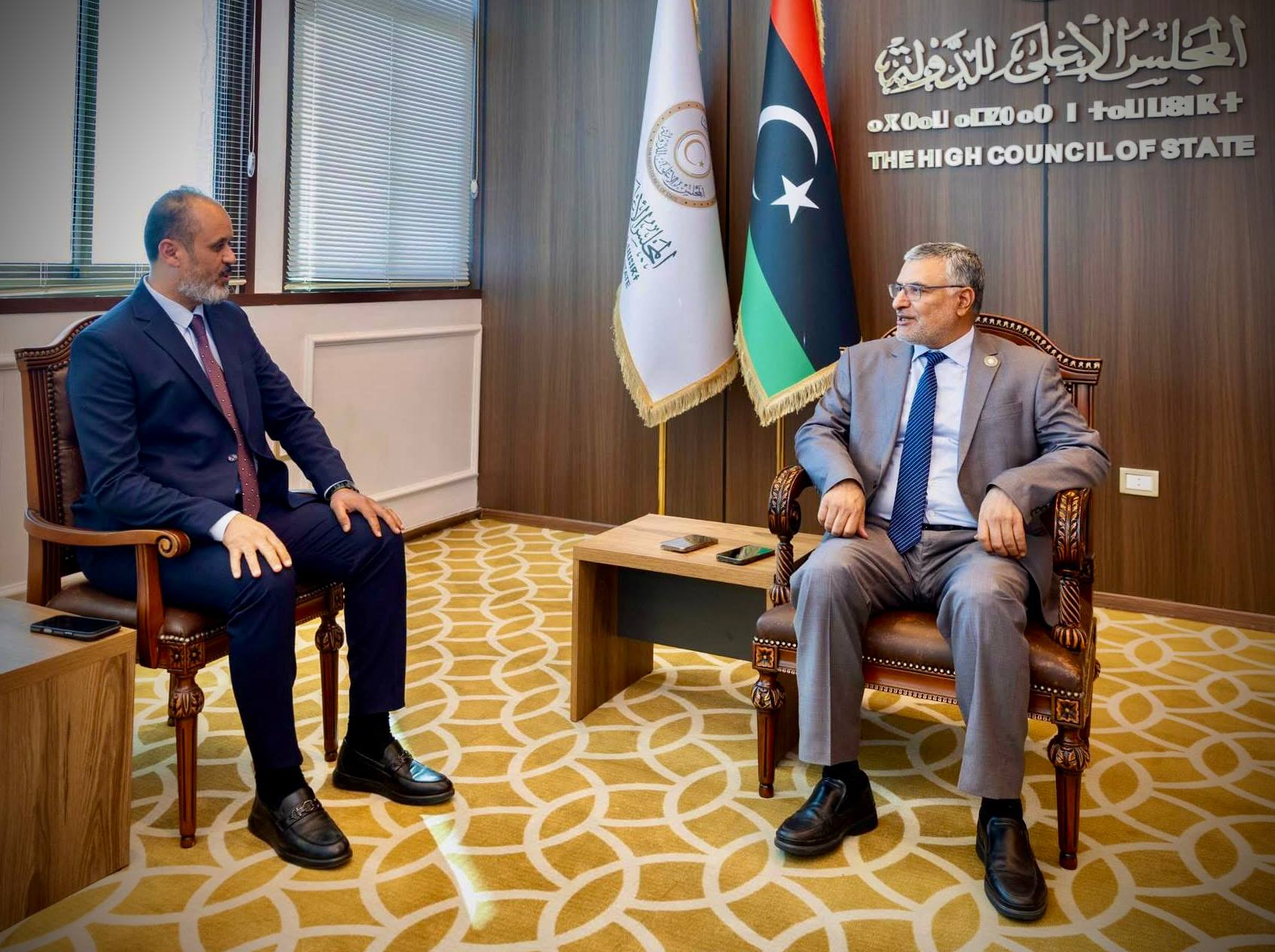 The Minister of Housing and Construction meets the President of the High Council of State to follow up on plans to develop the housing and construction sector